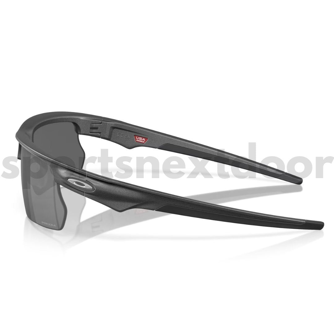 Oakley BiSphaera Sunglasses OO9400-0268, Prizm Black Lenses, Steel Frame