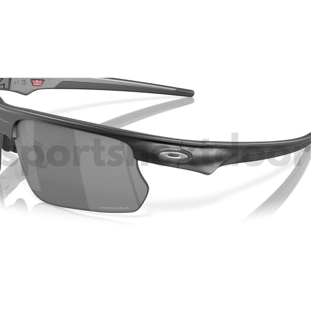 Oakley BiSphaera Sunglasses OO9400-0268, Prizm Black Lenses, Steel Frame
