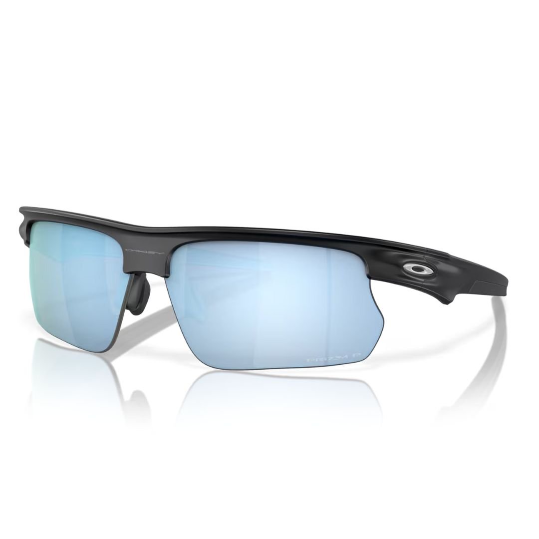 Oakley BiSphaera Sunglasses OO9400-0968, Prizm Deep Water Polarized Lenses, Matte Black Frame