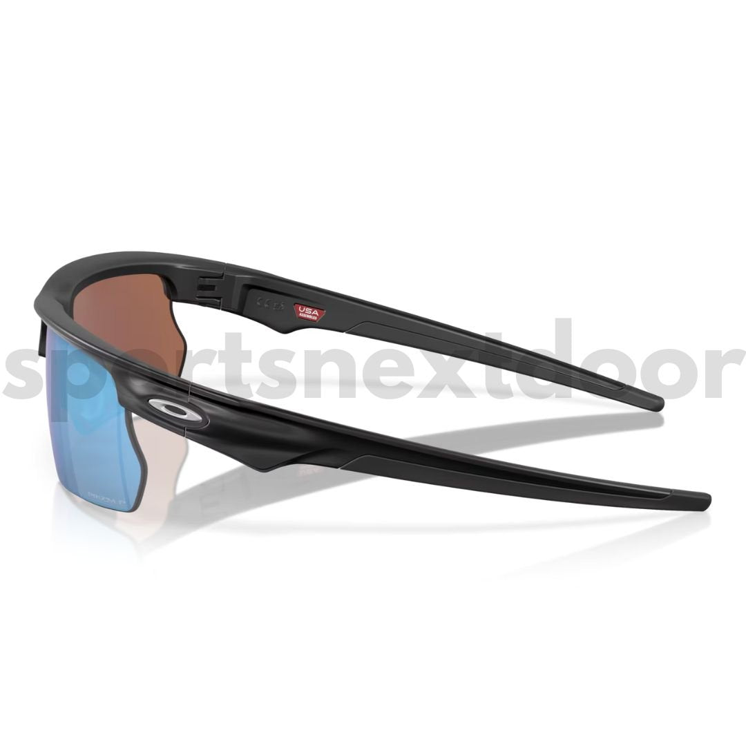 Oakley BiSphaera Sunglasses OO9400-0968, Prizm Deep Water Polarized Lenses, Matte Black Frame