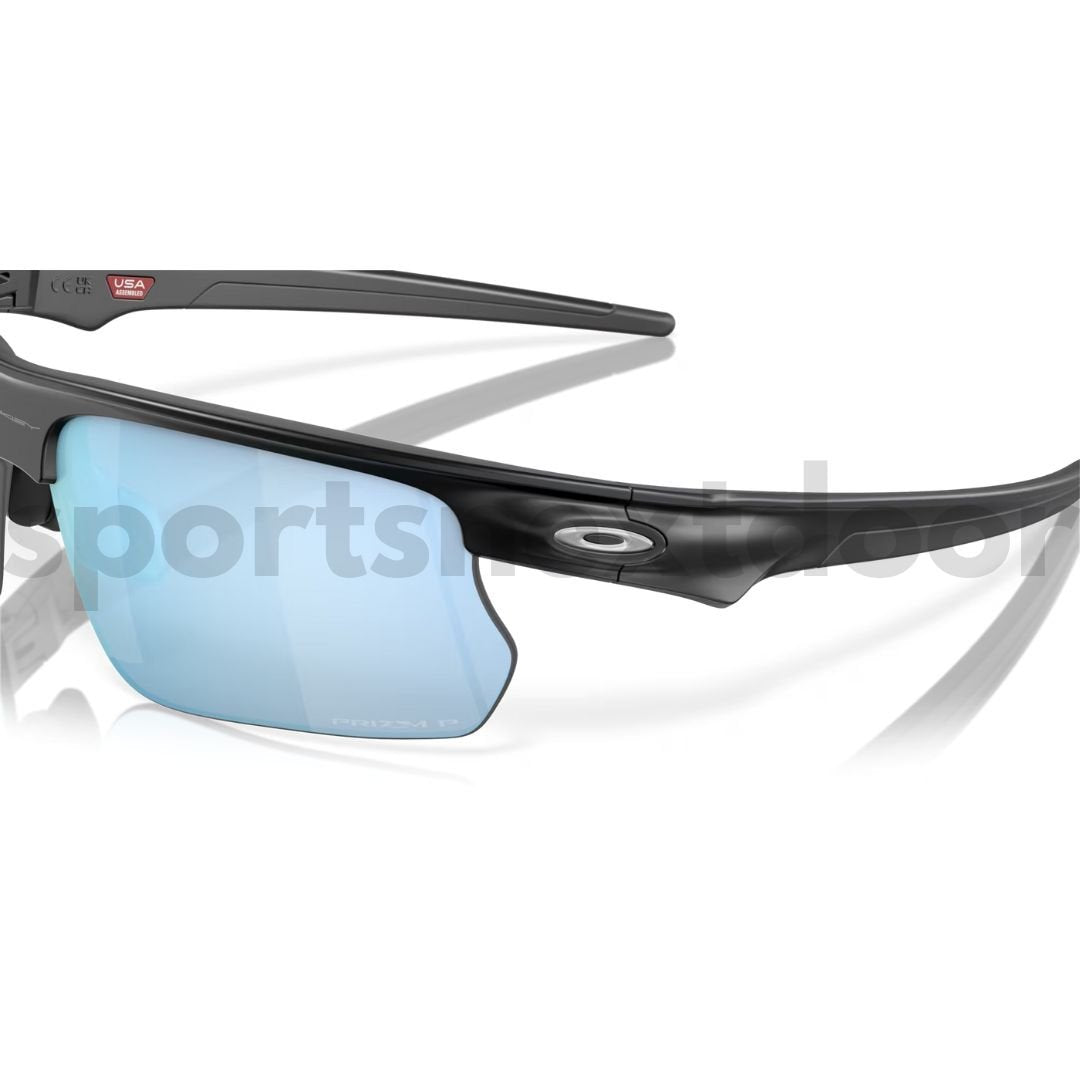 Oakley BiSphaera Sunglasses OO9400-0968, Prizm Deep Water Polarized Lenses, Matte Black Frame