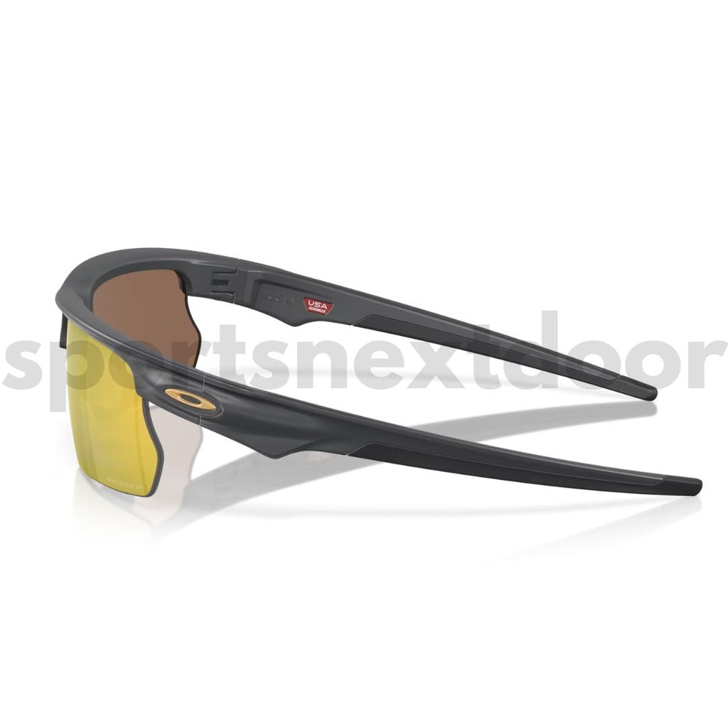 Oakley BiSphaera Sunglasses OO9400-1268, Prizm 24k Polarized Lenses, Matte Carbon Frame
