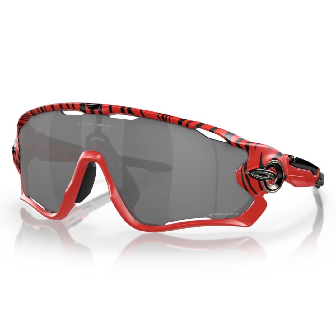Oakley Jawbreaker Sunglasses OO9290-6731, Prizm Black Lenses, Red Tiger Frame