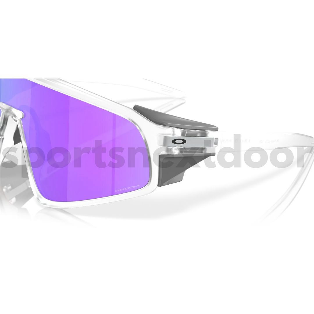 Oakley Latch Panel Sunglasses OO9404-0235, Prizm Violet Lenses, Matte Clear Frame