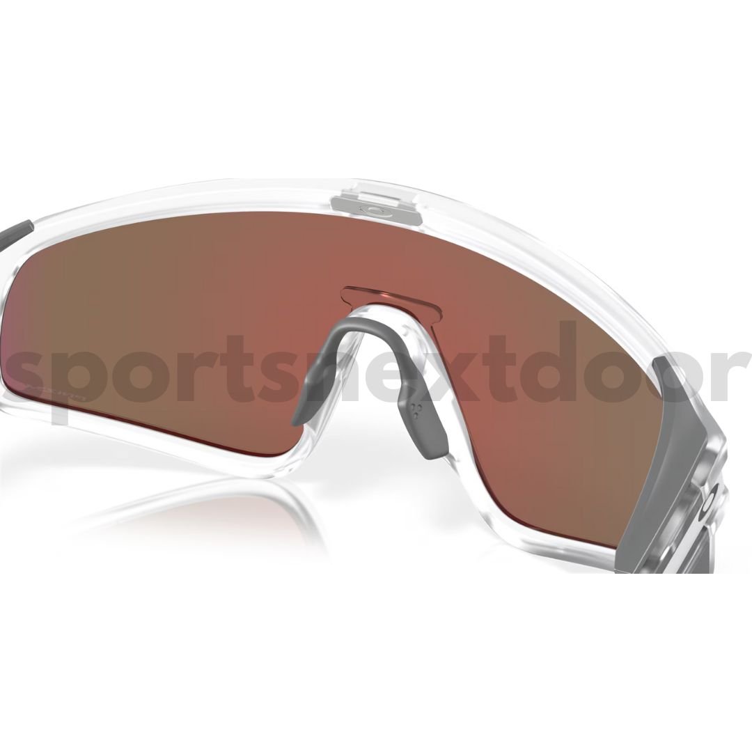 Oakley Latch Panel Sunglasses OO9404-0235, Prizm Violet Lenses, Matte Clear Frame