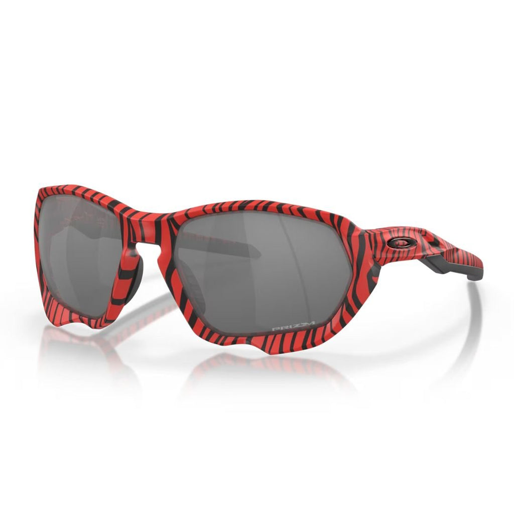 Oakley Plazma Sunglasses OO9019-1259, Prizm Black Lenses, Red Tiger Frame