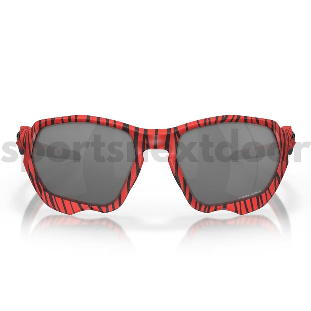 Oakley Plazma Sunglasses OO9019-1259, Prizm Black Lenses, Red Tiger Frame