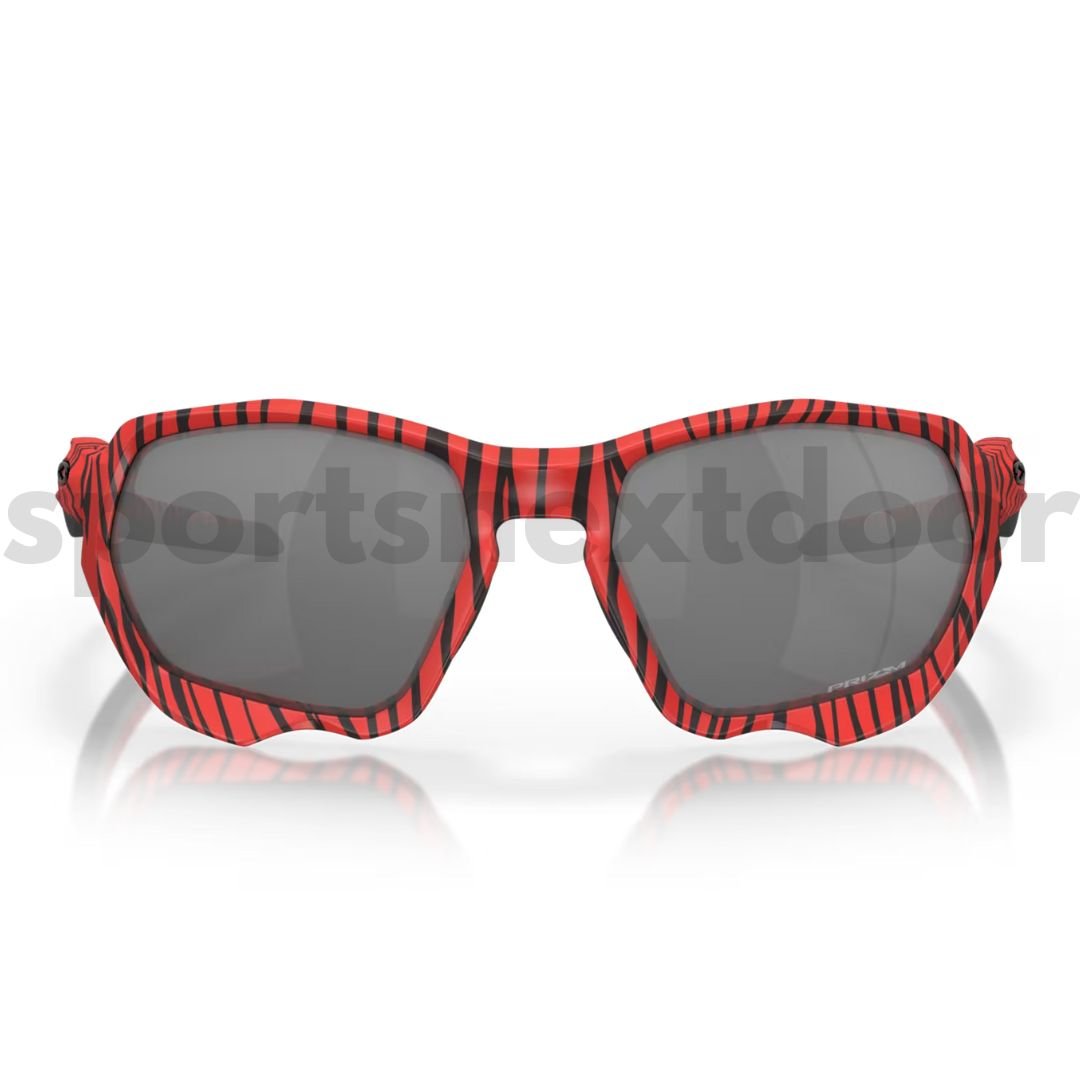 Oakley Plazma Sunglasses OO9019-1259, Prizm Black Lenses, Red Tiger Frame