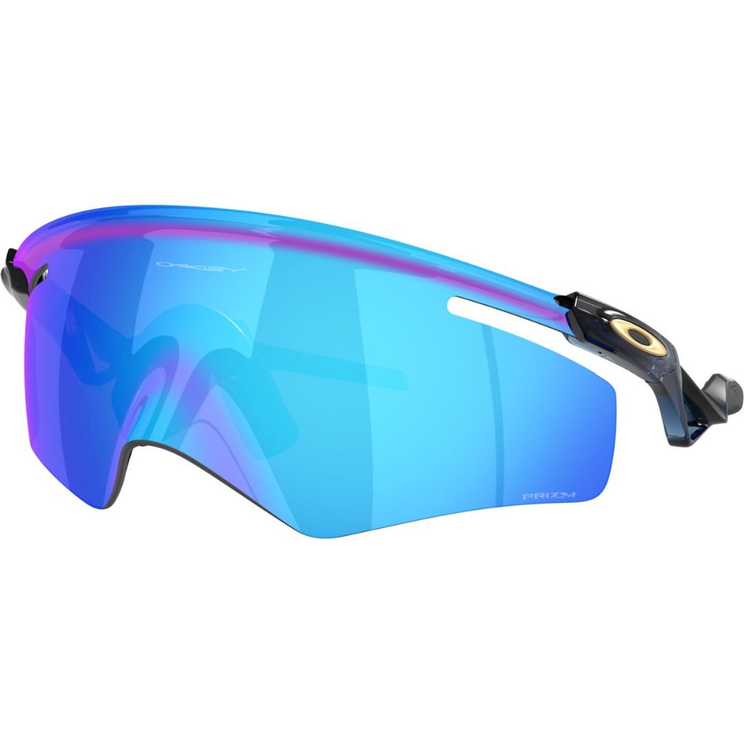 Oakley QNTM Kato Sunglasses OO9481D-0256, Prizm Sapphire Lenses, Transparent Stonewash Frame