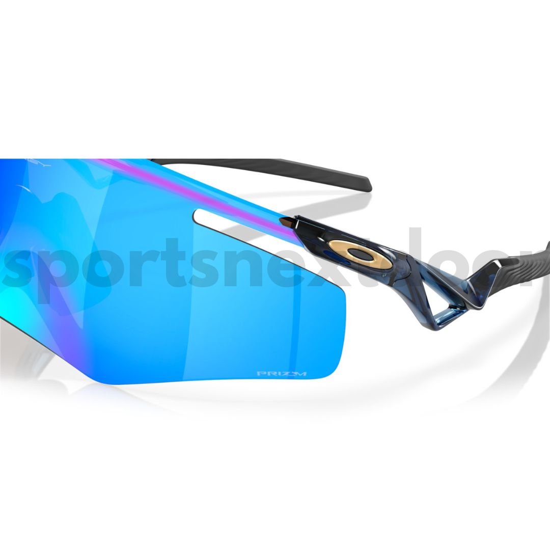 Oakley QNTM Kato Sunglasses OO9481D-0256, Prizm Sapphire Lenses, Transparent Stonewash Frame