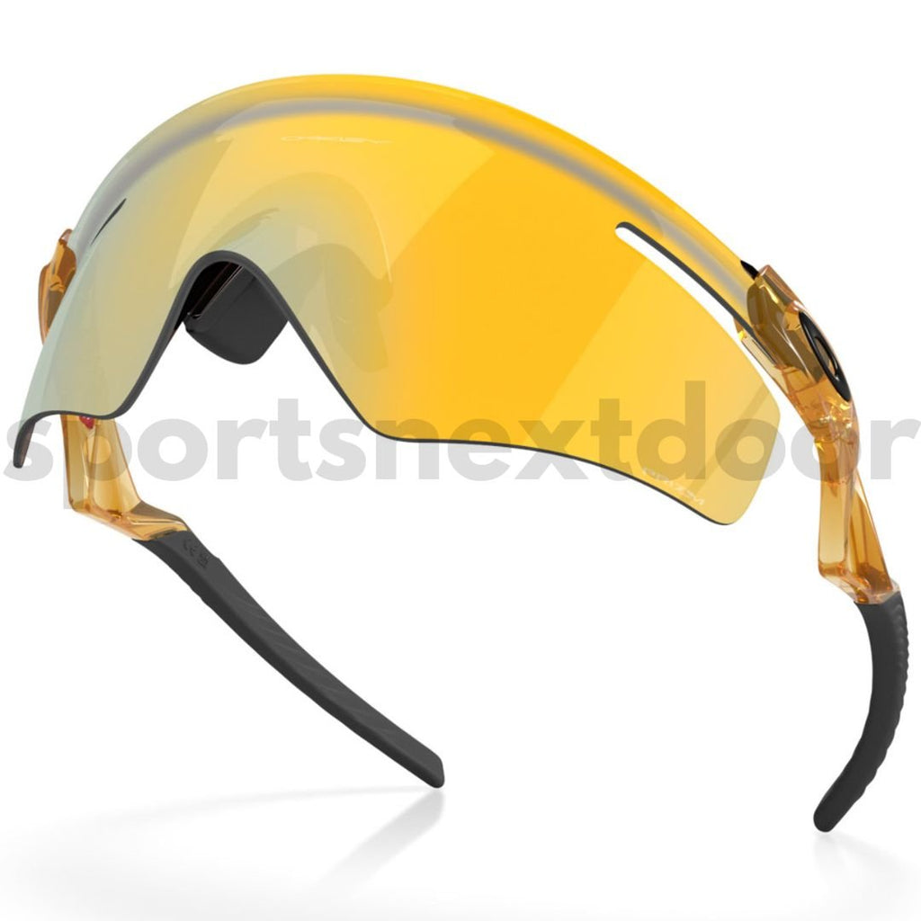 Oakley QNTM Kato Sunglasses OO9481D-0456, Prizm 24k Lenses, Transparent Light Curry Frame