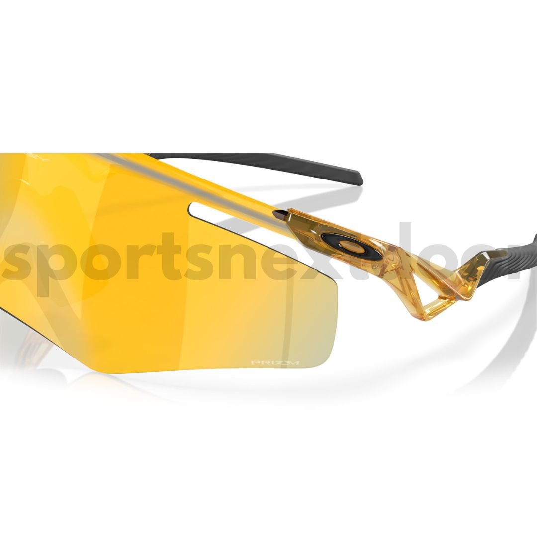 Oakley QNTM Kato Sunglasses OO9481D-0456, Prizm 24k Lenses, Transparent Light Curry Frame