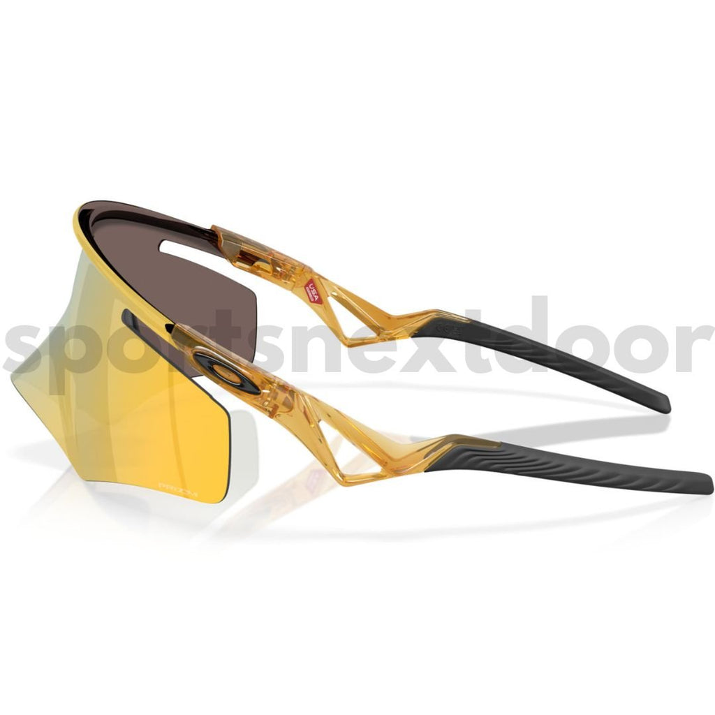 Oakley QNTM Kato Sunglasses OO9481D-0456, Prizm 24k Lenses, Transparent Light Curry Frame