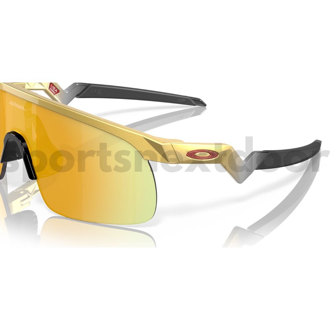 Oakley Resistor Sunglasses Patrick Mahomes II Collection OJ9010-0823 - Prizm 24k Lenses, Olympic Gold Frame