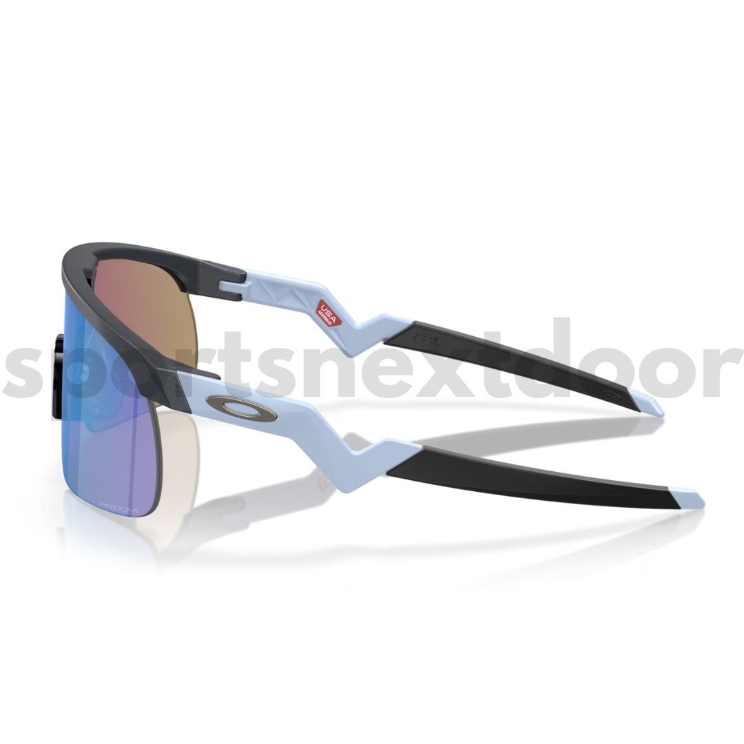 Oakley Resistor Sunglasses OJ9010-1623, Prizm Sapphire Lenses, Blue Steel Frame (Youth Fit)