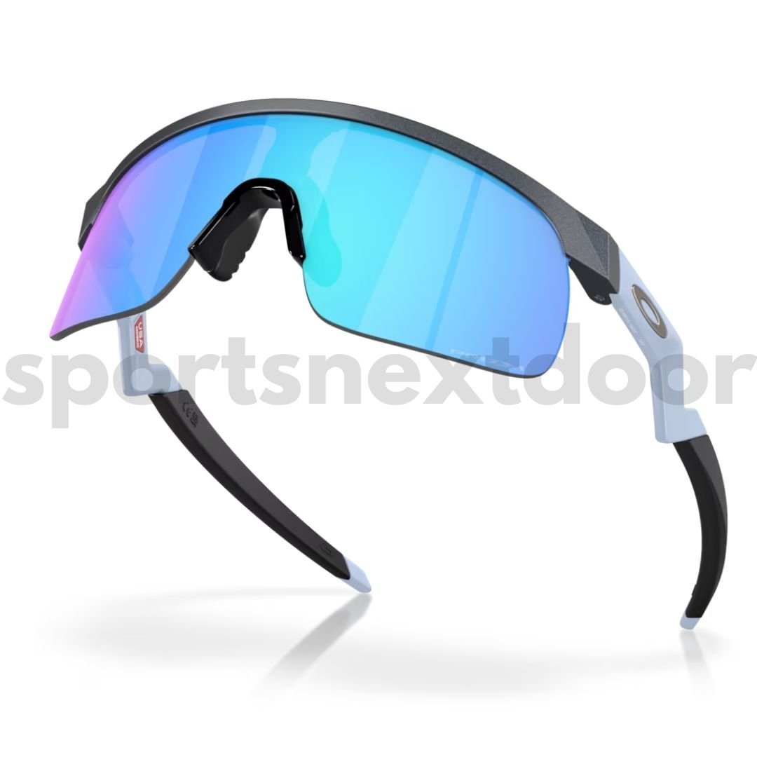 Oakley Resistor Sunglasses OJ9010-1623, Prizm Sapphire Lenses, Blue Steel Frame (Youth Fit)