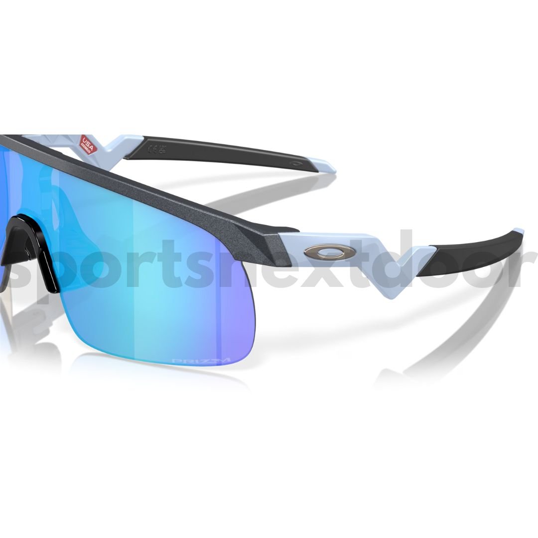 Oakley Resistor Sunglasses OJ9010-1623, Prizm Sapphire Lenses, Blue Steel Frame (Youth Fit)