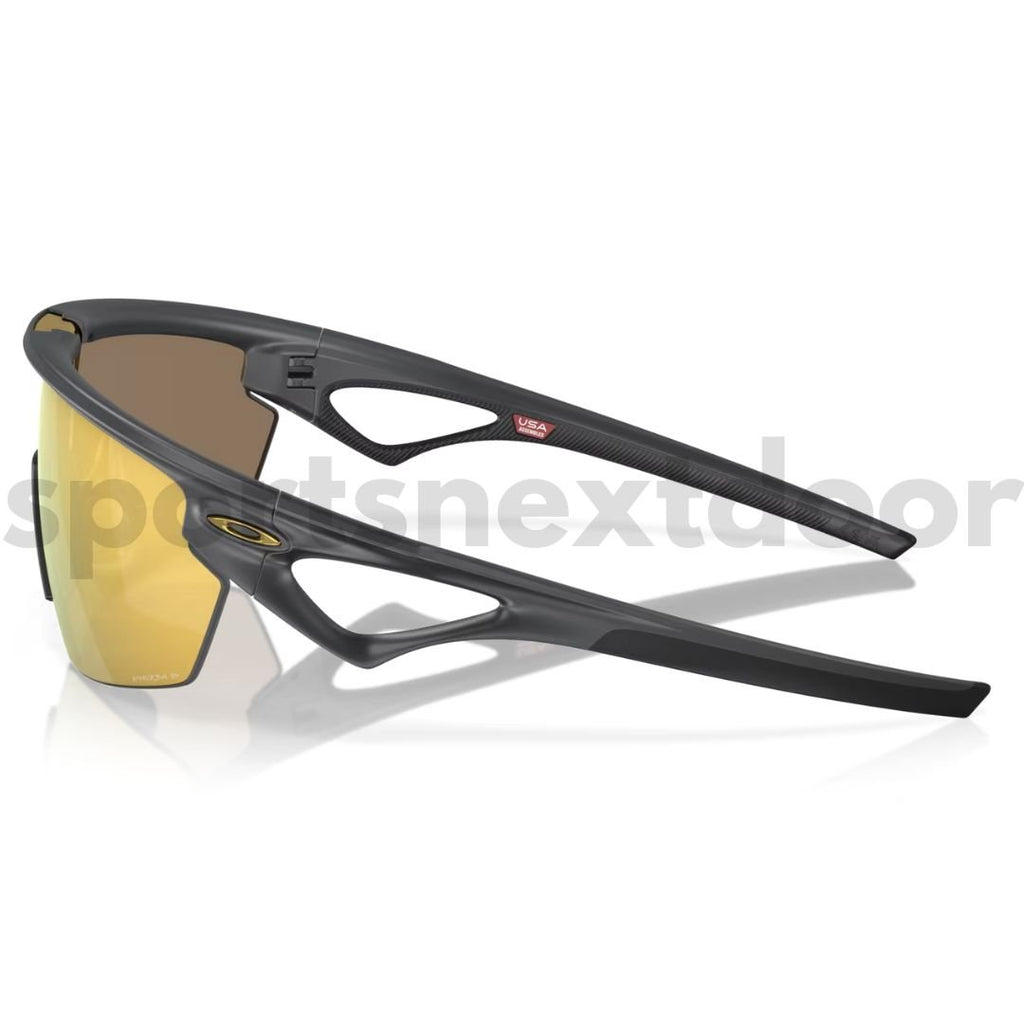 Oakley Sphaera Sunglasses OO9403-0436, Prizm 24k Polarized Lenses, Matte Carbon Frame