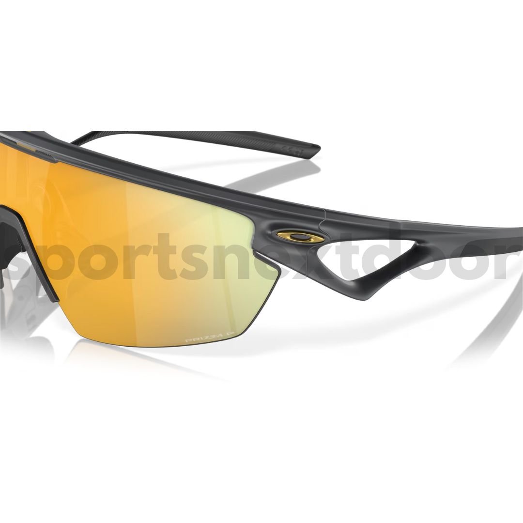 Oakley Sphaera Sunglasses OO9403-0436, Prizm 24k Polarized Lenses, Matte Carbon Frame
