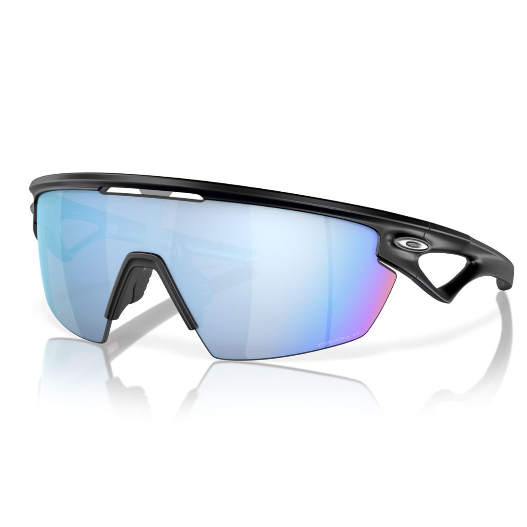 Oakley Sphaera Sunglasses OO9403-0536, Prizm Deep Water Polarized Lenses, Matte Black Frame