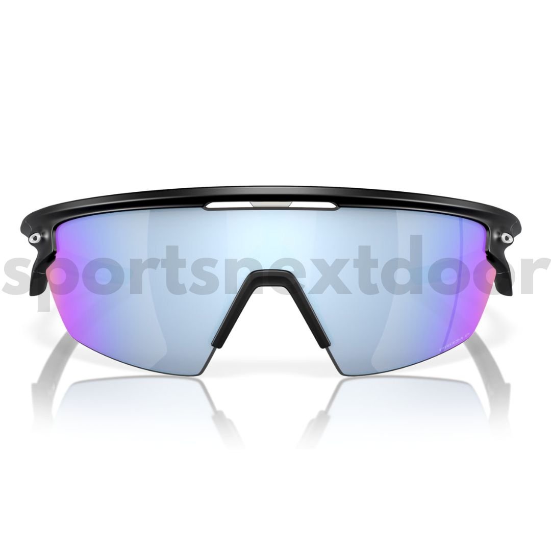 Oakley Sphaera Sunglasses OO9403-0536, Prizm Deep Water Polarized Lenses, Matte Black Frame