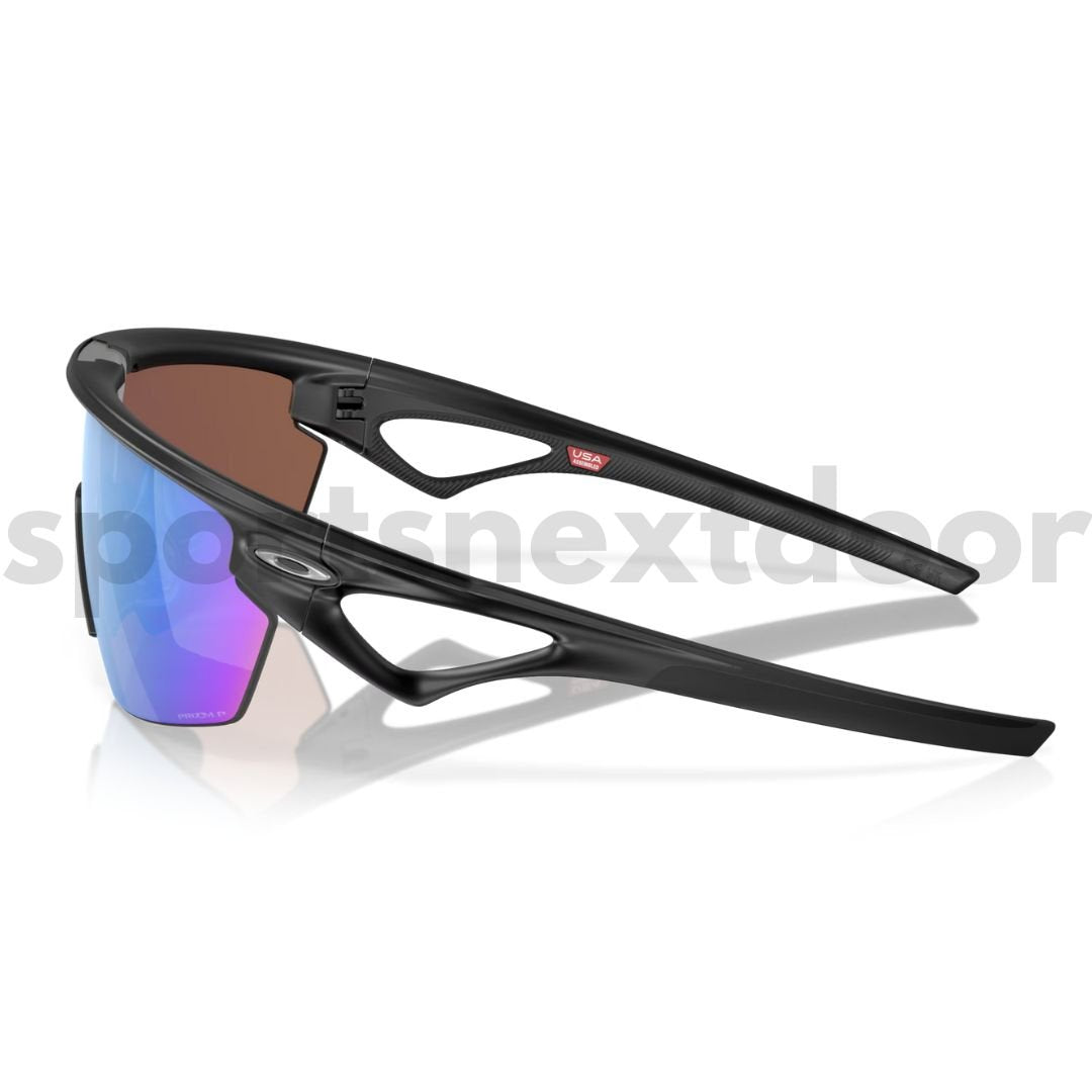 Oakley Sphaera Sunglasses OO9403-0536, Prizm Deep Water Polarized Lenses, Matte Black Frame