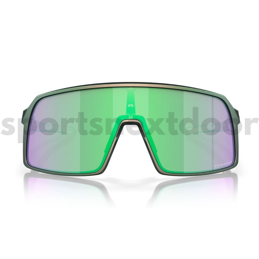 Oakley Sutro Sunglasses OO9406-A237 - Prizm Road Jade Lenses, Matte Silver Green Colorshift Frame