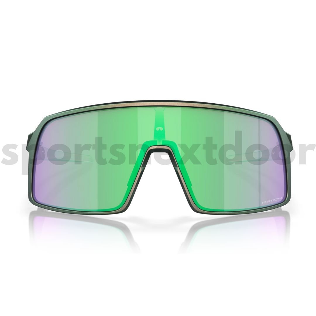 Oakley Sutro Sunglasses OO9406-A237 - Prizm Road Jade Lenses, Matte Silver Green Colorshift Frame