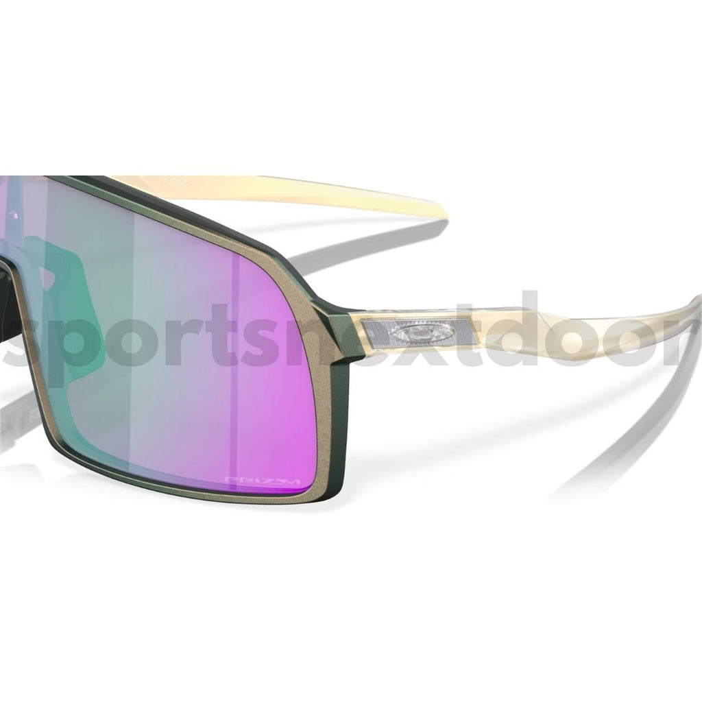 Oakley Sutro Sunglasses OO9406-A237 - Prizm Road Jade Lenses, Matte Silver Green Colorshift Frame