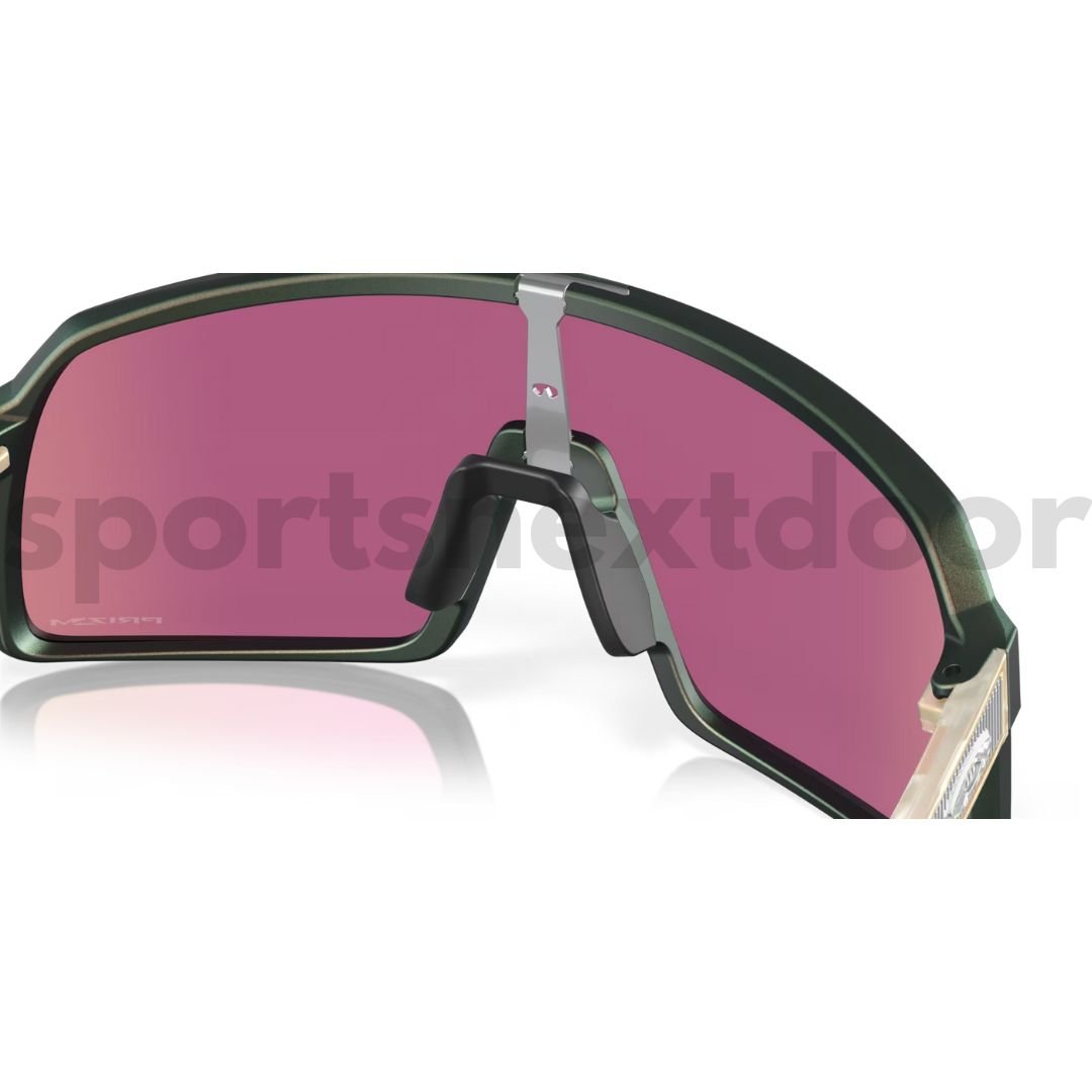 Oakley Sutro Sunglasses OO9406-A237 - Prizm Road Jade Lenses, Matte Silver Green Colorshift Frame