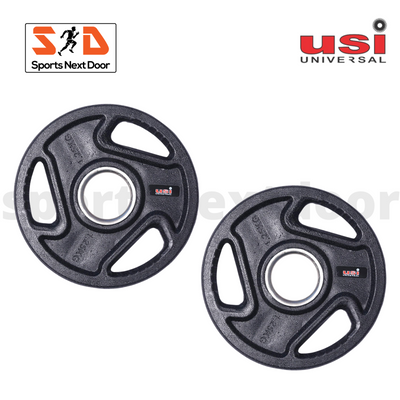 USI Tough Rubber Olympic Weight Plates - (Pair)
