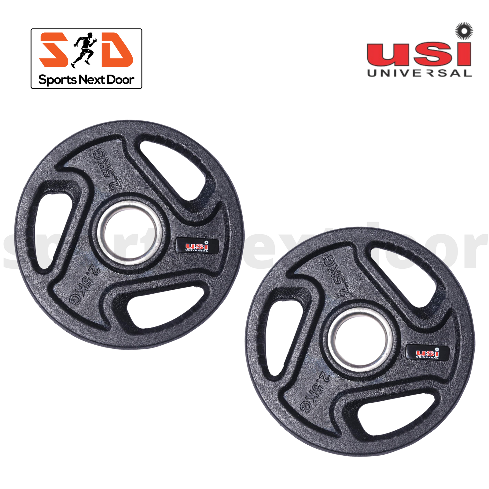 USI Tough Rubber Olympic Weight Plates - (Pair)
