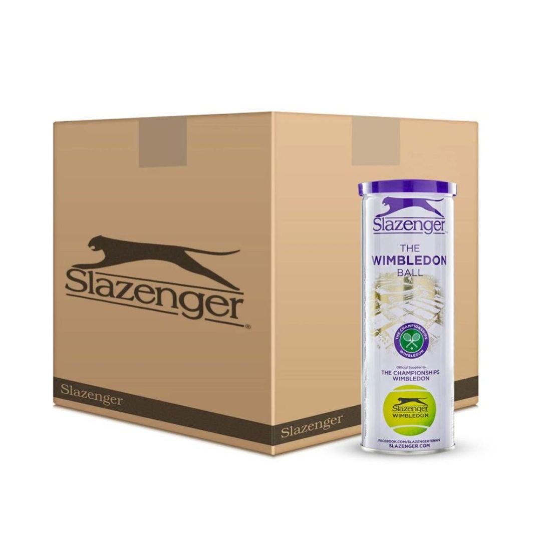 Slazenger Wimbledon Tennis Balls - Carton (24 Cans)