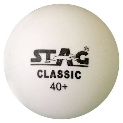 Stag Classic White TT Ball 40+ (Pack of 6)