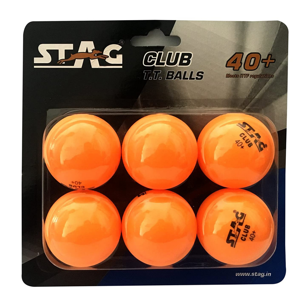 Stag Club Orange TT Ball 40+ (Pack of 6)