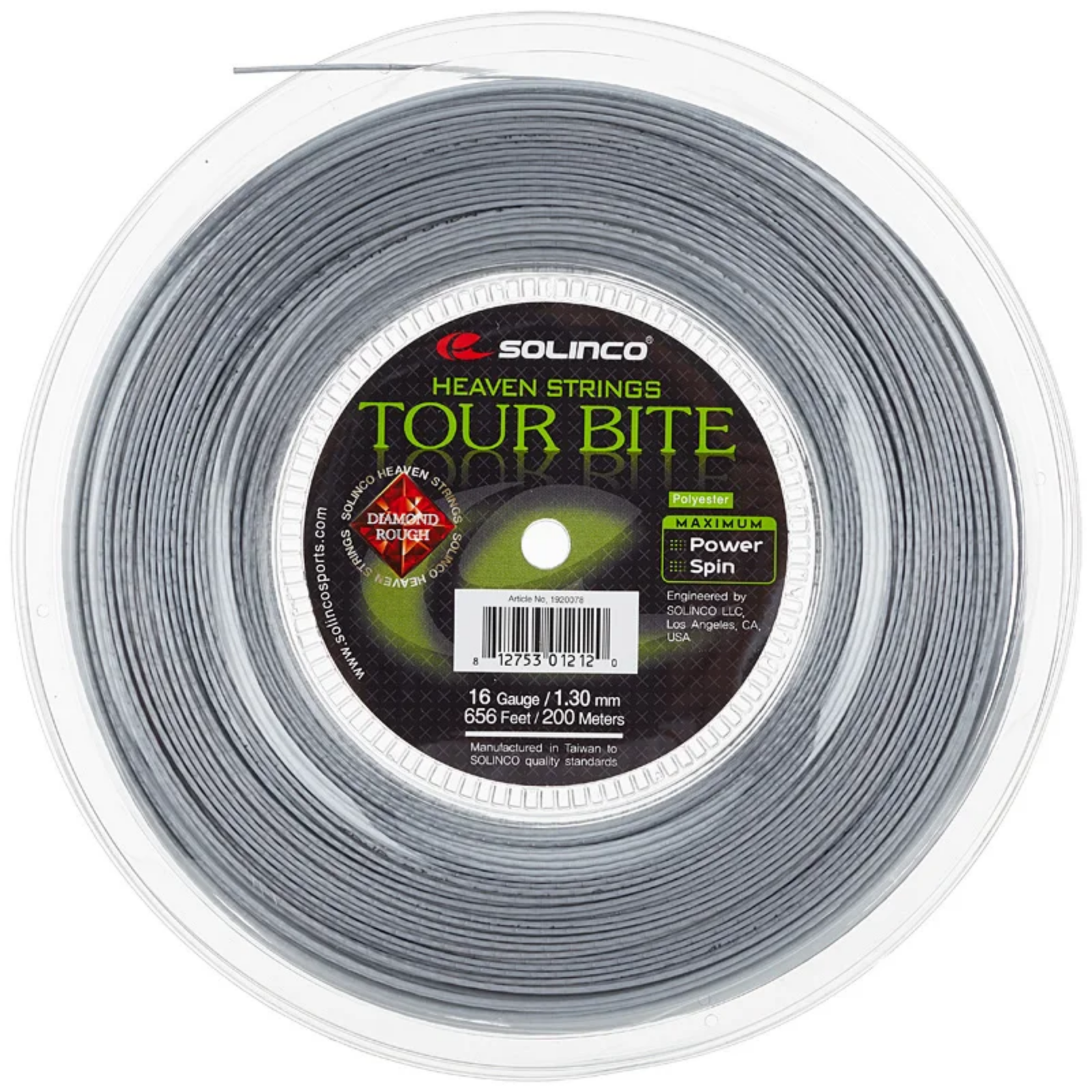 Solinco Tour Bite Diamond Rough Tennis String Reel (200 m)