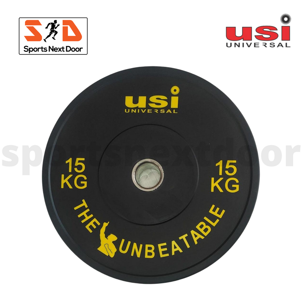 USI BPB Black Bumper Weight Plates (Pair)