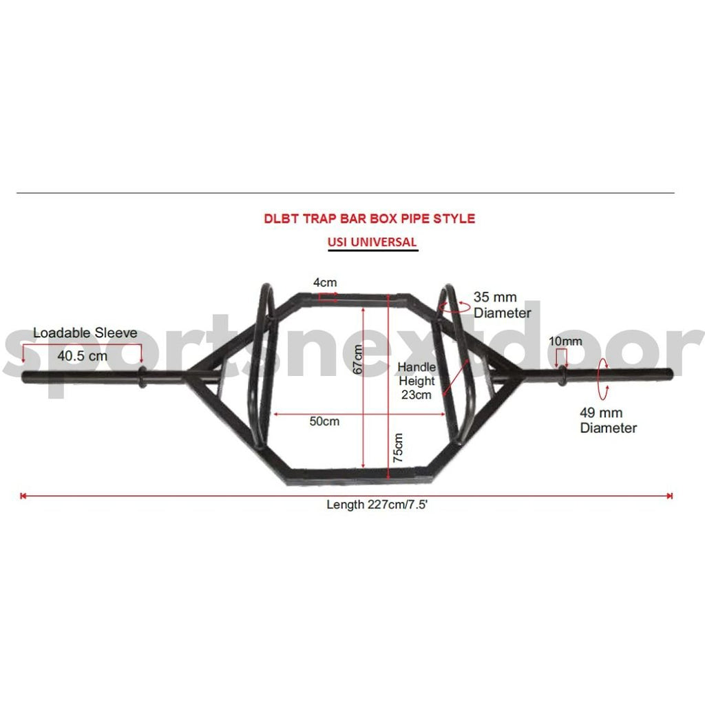 USI Deadlift Bar (Box Pipe Style)