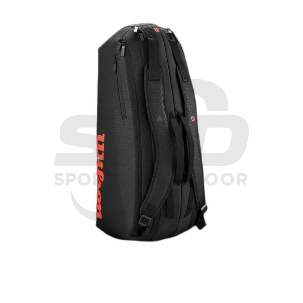 Wilson Clash V3 6R Tennis Kitbag - Black/Infrared