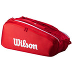 Wilson Super Tour 9 Racquet Bag - Red