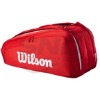 Wilson Super Tour 9 Racquet Bag - Red