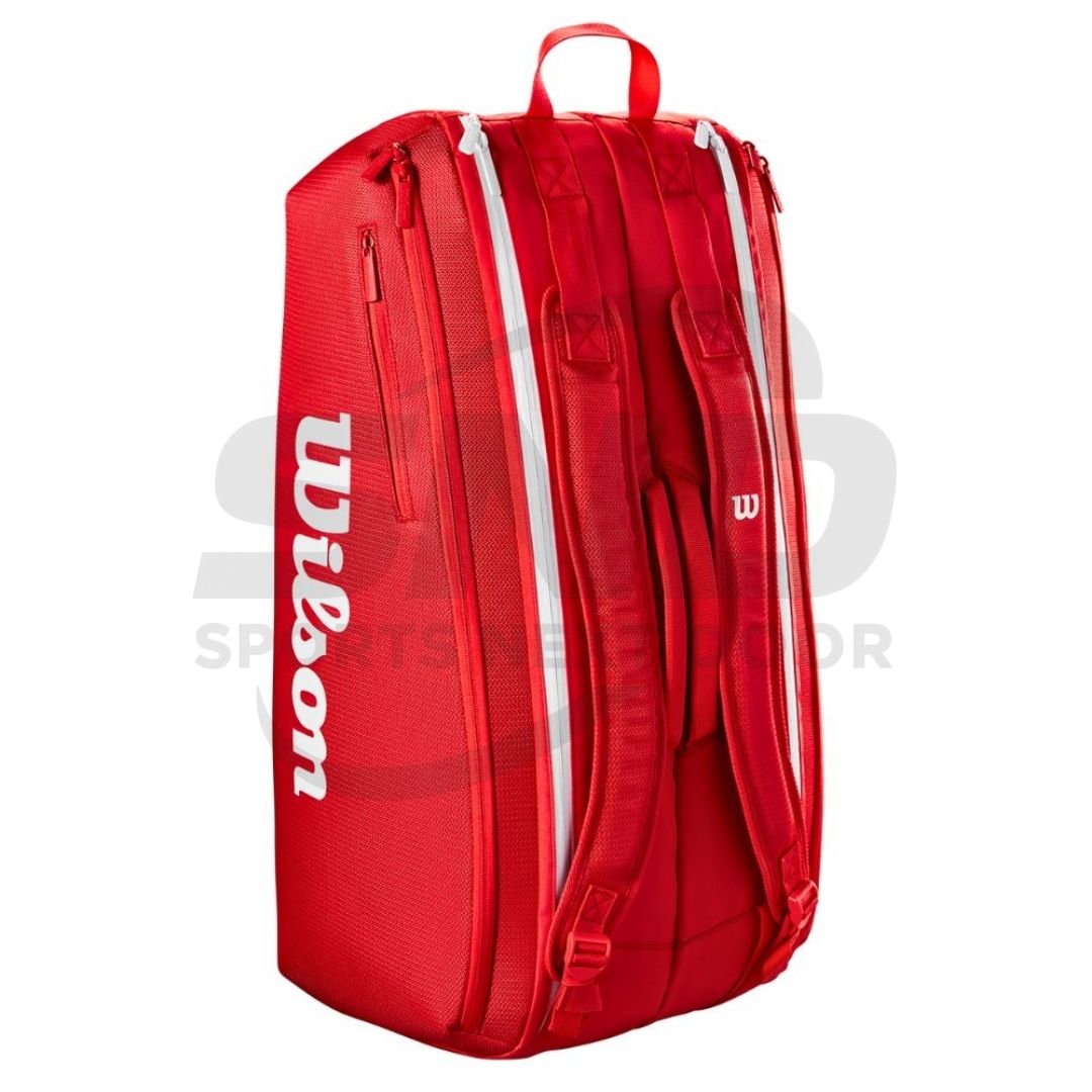 Wilson Super Tour 9 Racquet Bag - Red