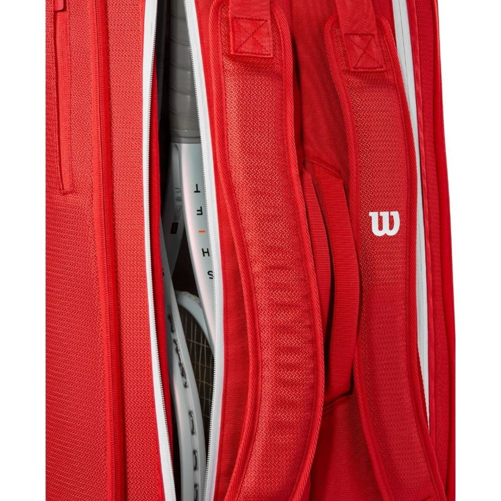 Wilson Super Tour 9 Racquet Bag - Red