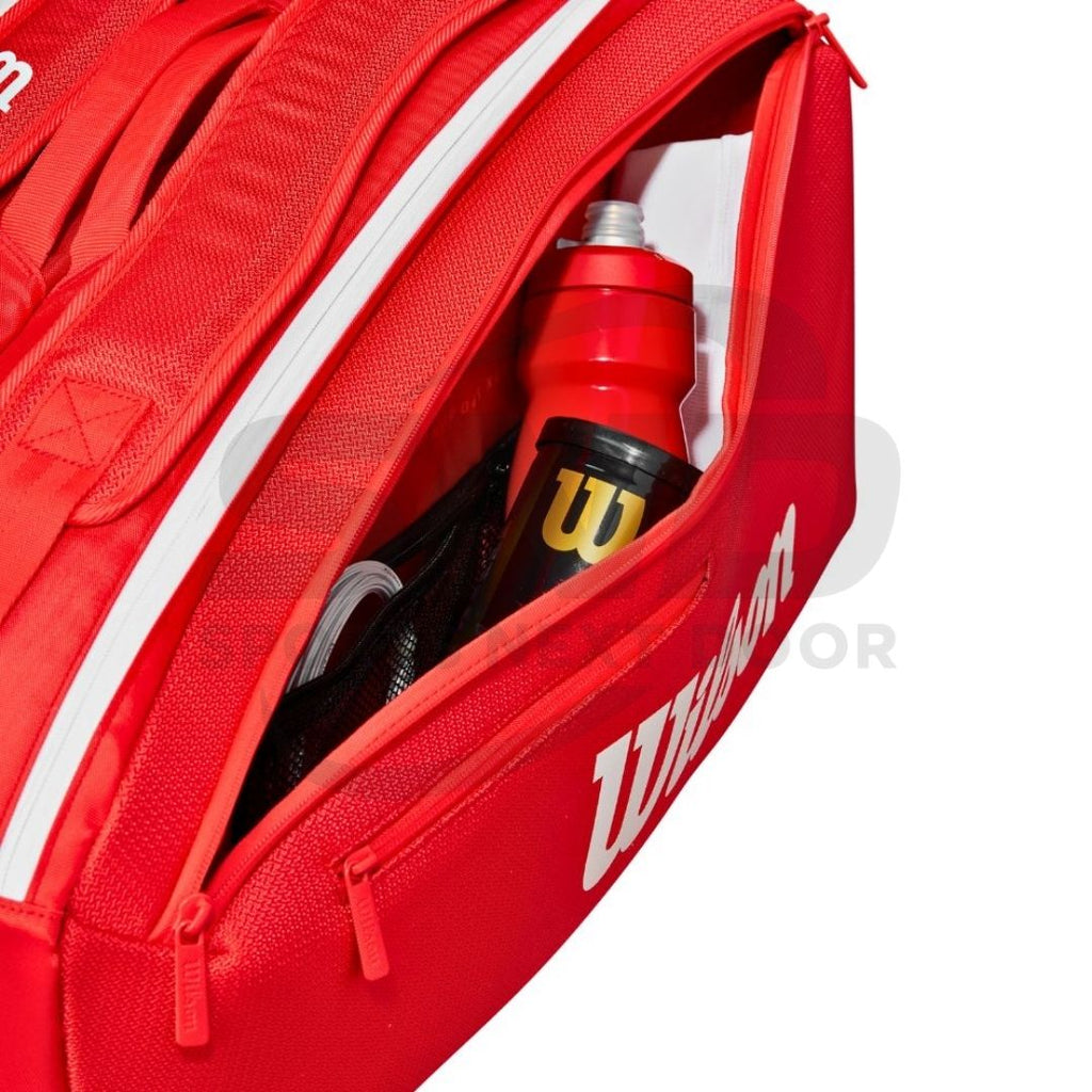 Wilson Super Tour 9 Racquet Bag - Red