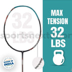 Yonex Astrox Attack 9 Badminton Racket (80 Grams, 32 lbs. Tension) - Assorted