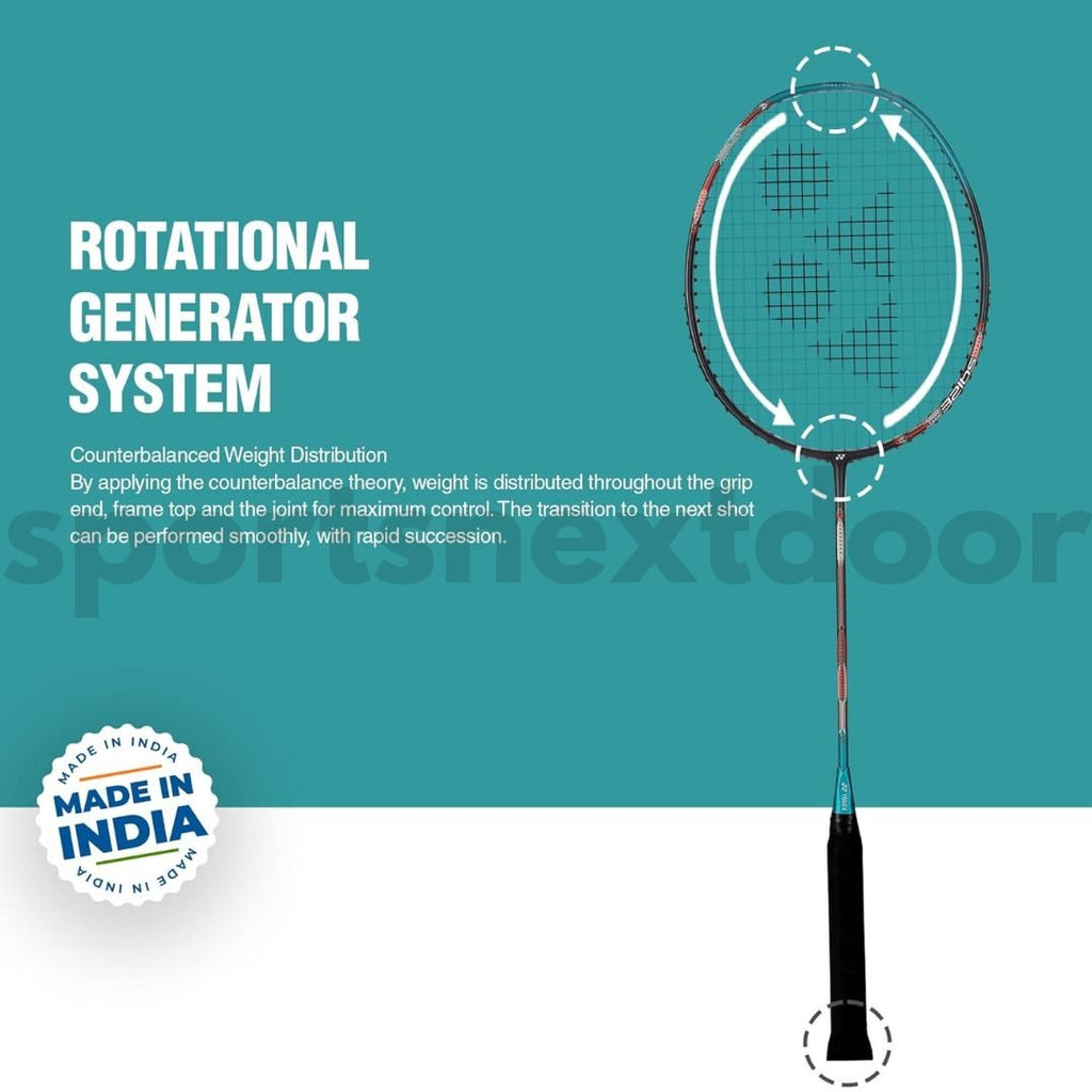 Yonex Astrox Attack 9 Badminton Racket (80 Grams, 32 lbs. Tension) - Assorted