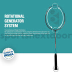 Yonex Astrox Attack 9 Badminton Racket (80 Grams, 32 lbs. Tension) - Assorted