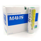Yonex Mavis 10 Nylon Shuttlecock Yellow (Pack Of 60 Shuttles) - Green Cap