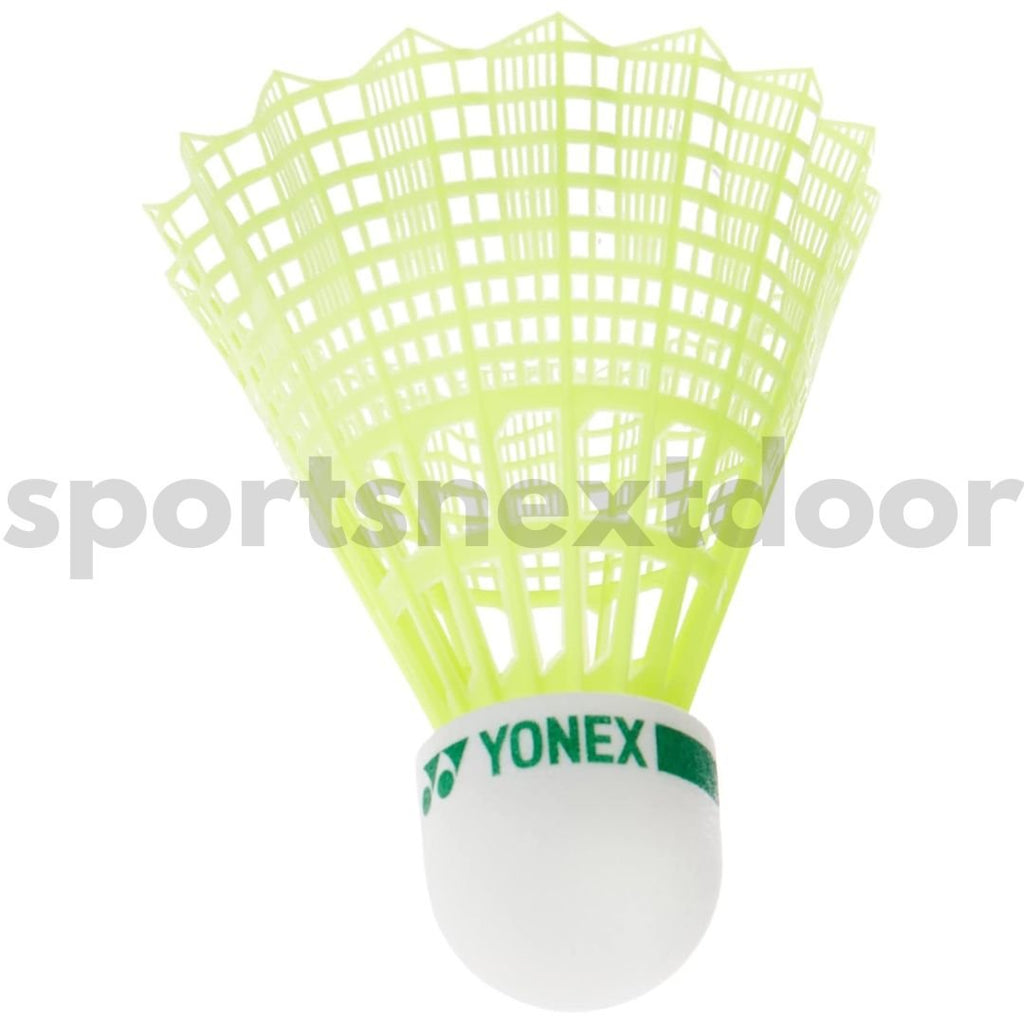 Yonex Mavis 10 Nylon Shuttlecock Yellow (Pack Of 60 Shuttles) - Green Cap