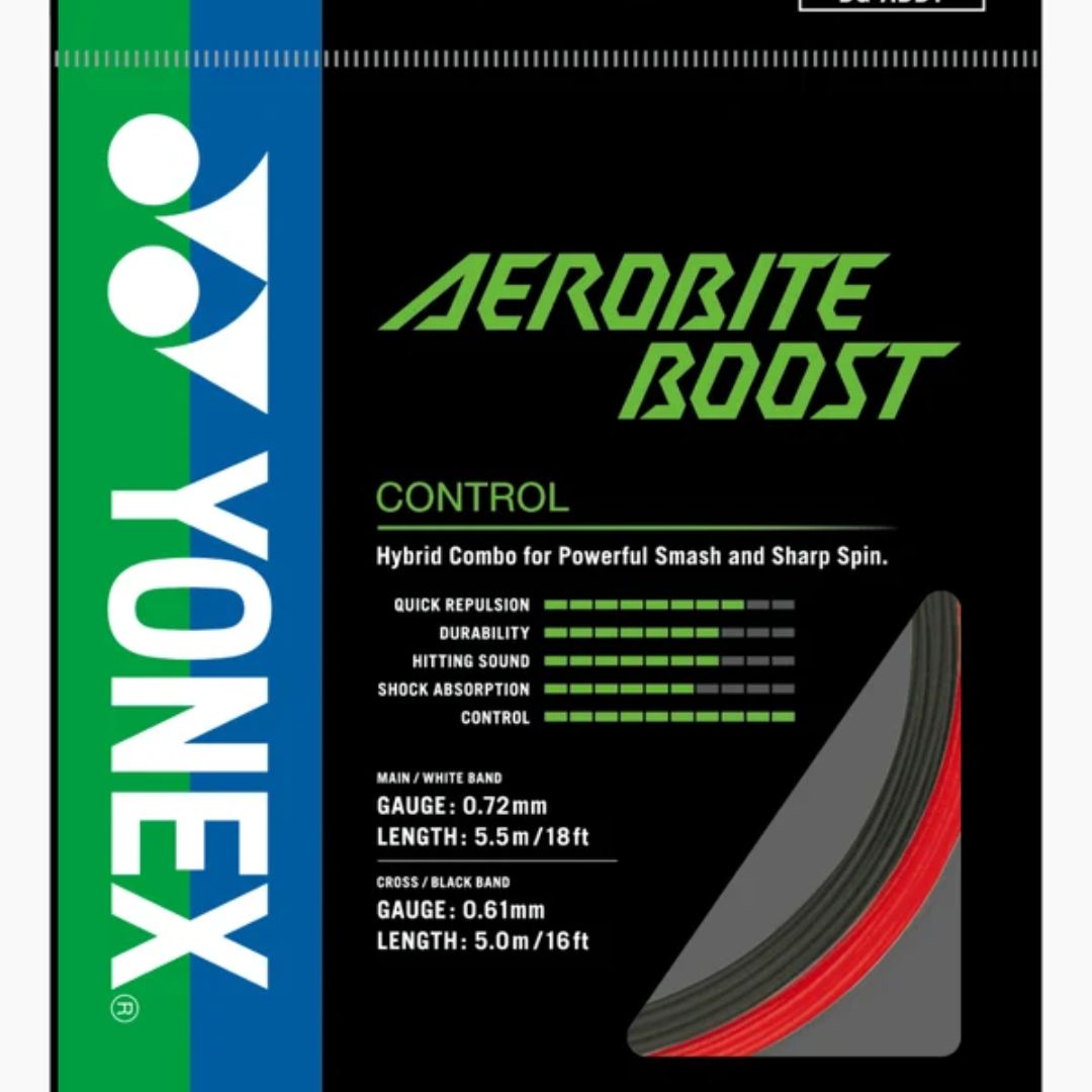 Yonex Aerobite Boost Badminton String 0.61mm (Assorted Colors)